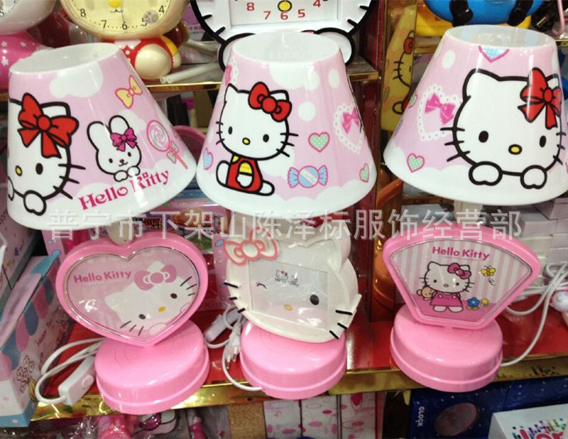 hello kitty凱蒂貓臺燈可愛臥室夜燈kitty臺燈夜燈帶相框叮當夜燈工廠,批發,進口,代購