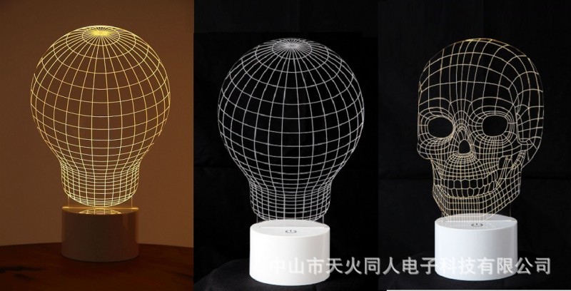 3D視覺燈、LED錯覺燈、聲光觸控LED臺燈、個性臺燈批發・進口・工廠・代買・代購