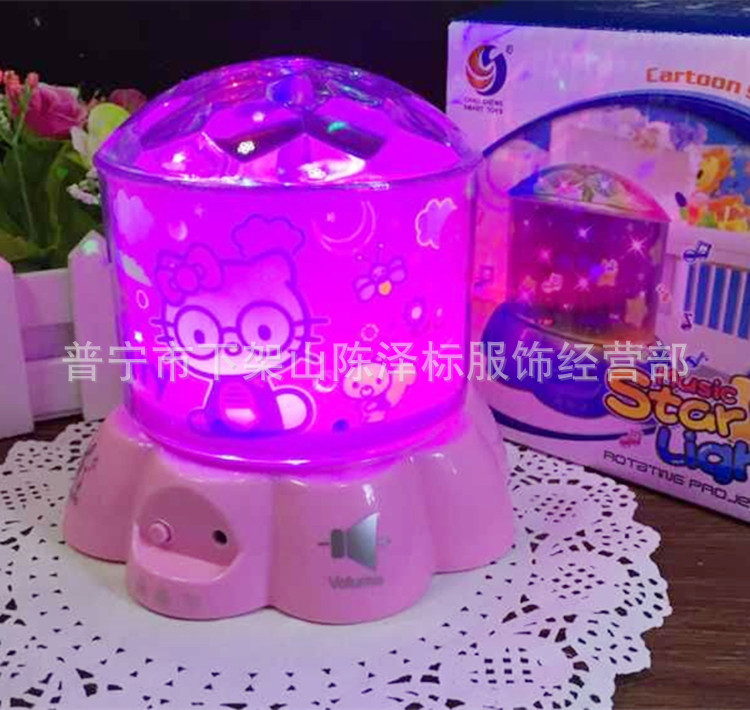 hello kitty 星光燈卡通音樂星空投影燈星光燈滿天星燈LED投影機工廠,批發,進口,代購