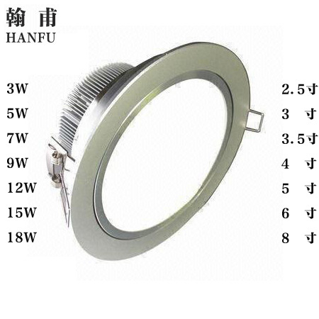 LED筒燈天花燈 2.5寸3寸3.5寸4寸5寸6寸 防霧筒燈 led筒燈天花燈工廠,批發,進口,代購