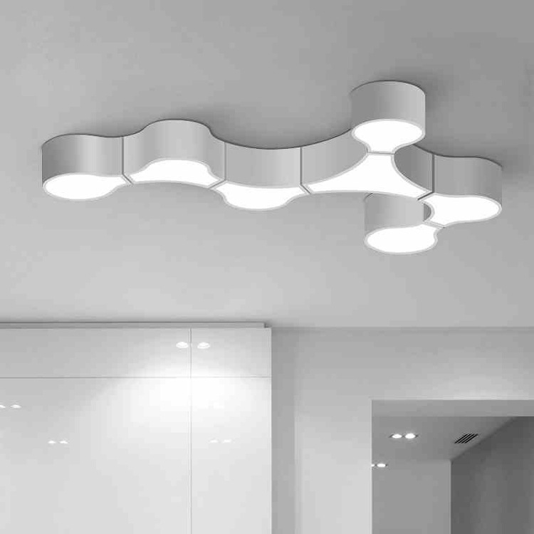 LED客廳吸頂燈 單細胞幾何黑白組合現代簡約個性創意臥室餐廳燈飾批發・進口・工廠・代買・代購