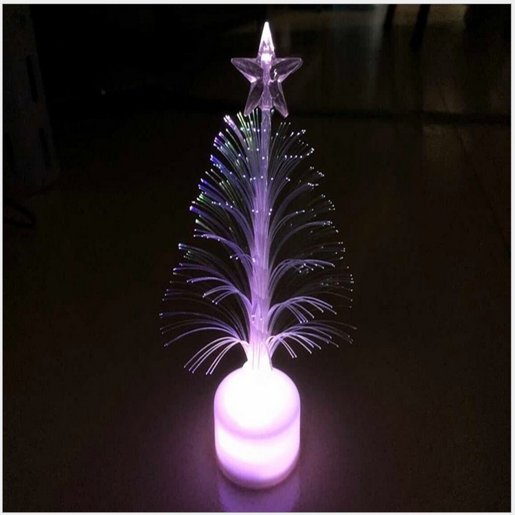 創意七彩發光聖誕樹 迷你亞克力聖誕樹 LED發光樹3.7*12CM禮品工廠,批發,進口,代購