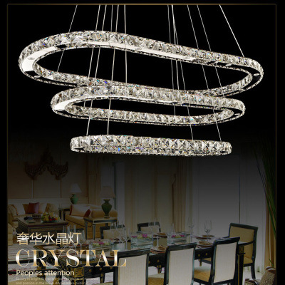 LED個性創意餐廳現代奢華水晶燈大橢圓簡約大廳酒吧咖啡廳吊燈具批發・進口・工廠・代買・代購