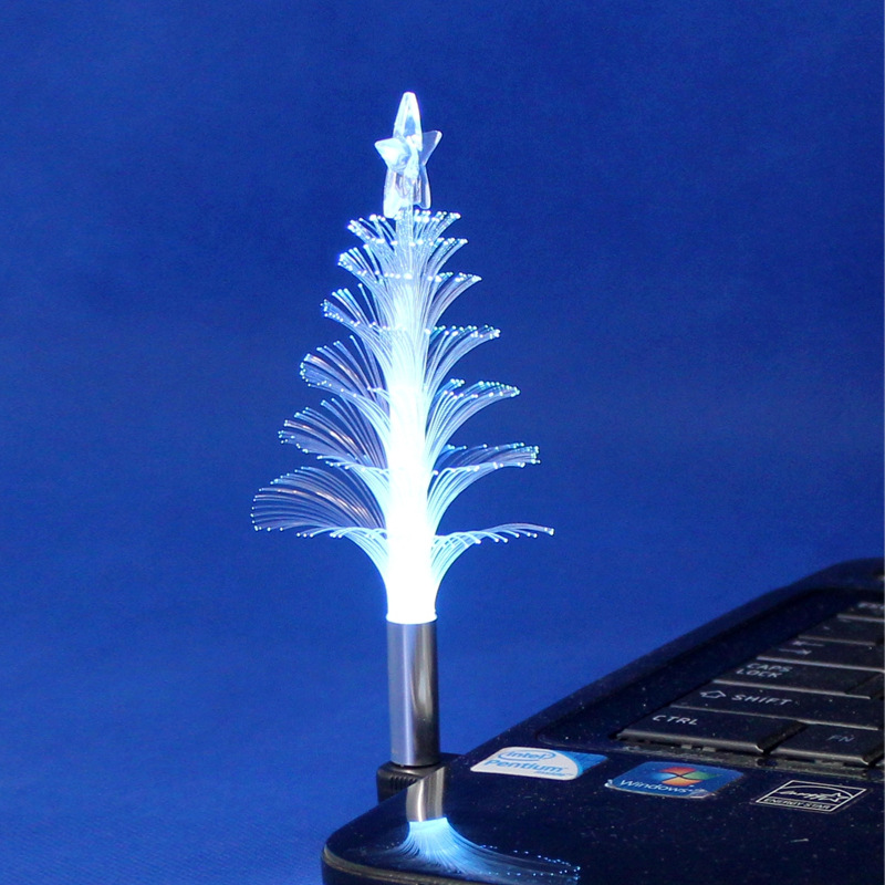 工廠供應 七彩光纖聖誕樹 USB小夜燈 螺旋形光纖樹樹 聖誕節禮品工廠,批發,進口,代購
