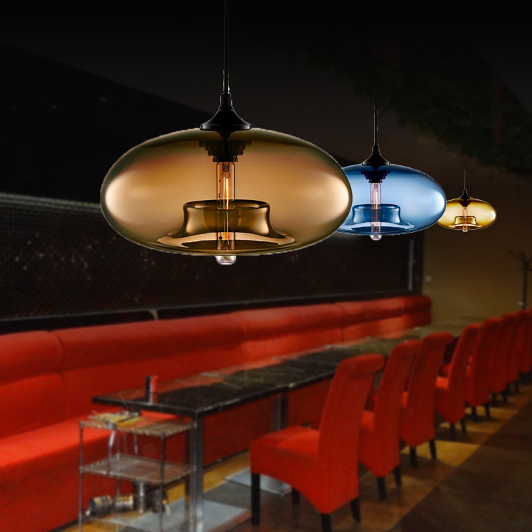歐式現代創意玻璃餐廳吊燈 美式吧臺溫馨浪漫高亮餐廳吊燈批發・進口・工廠・代買・代購