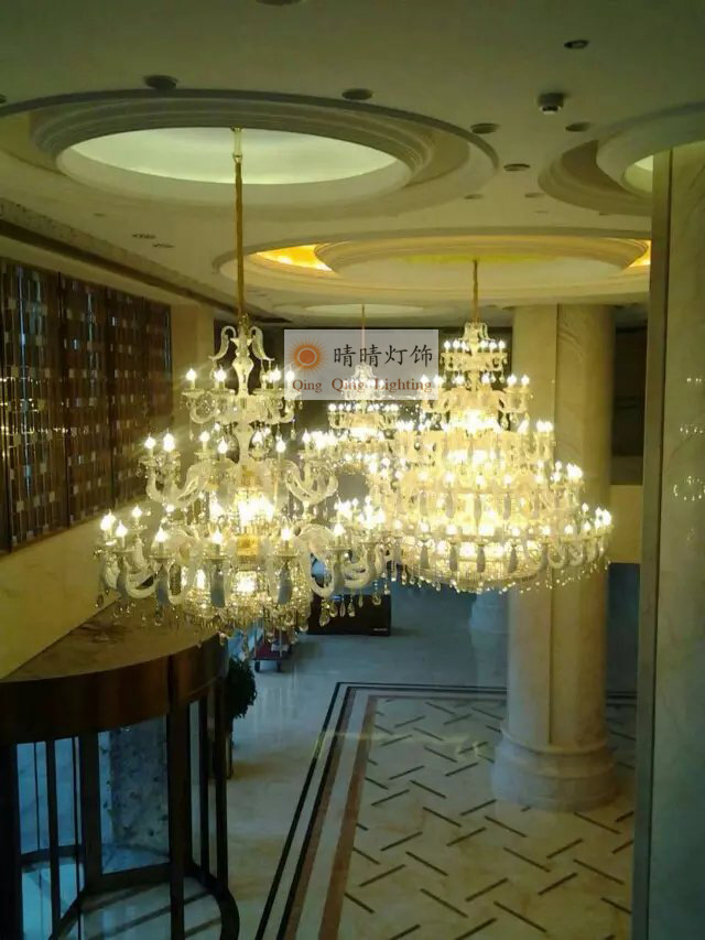 鋅合金歐式蠟燭水晶吊燈客廳餐廳復式樓梯長別墅酒店工廠,批發,進口,代購