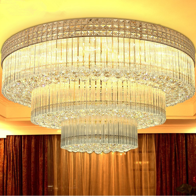 led梅花棒S金水晶燈 圓形大客廳臥室餐廳吸頂燈80cm 1 1.2 1.5米工廠,批發,進口,代購
