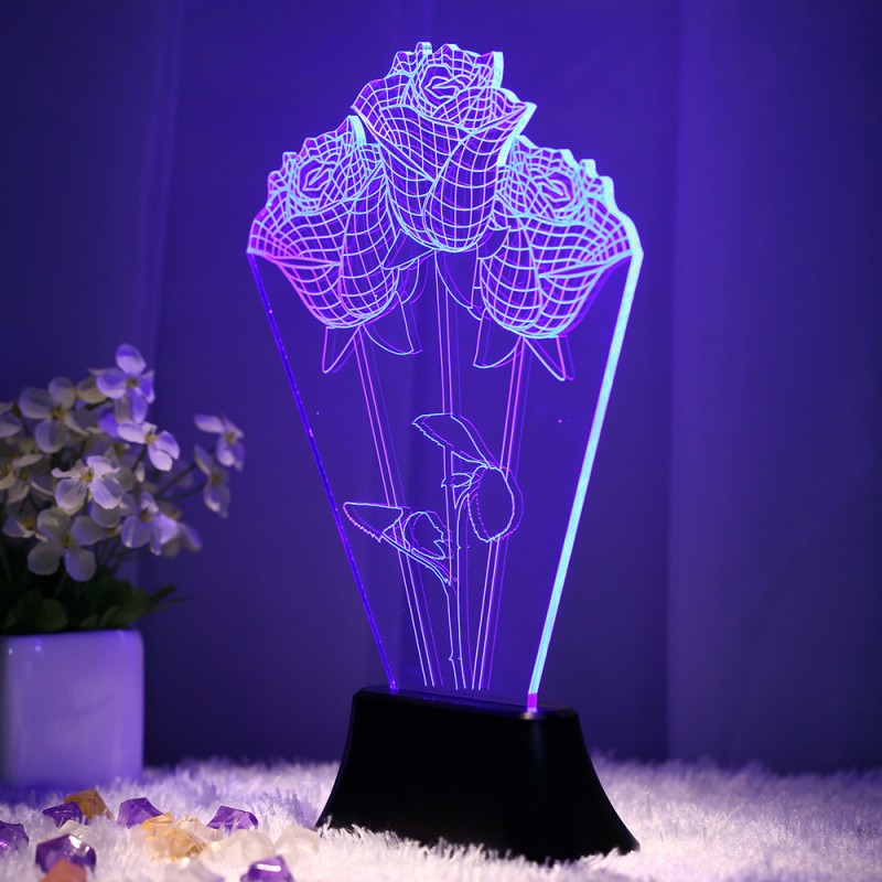 新奇特3D視覺立體燈 LED裝飾個性臺燈 臥室客廳創意氛圍燈 禮品批發・進口・工廠・代買・代購