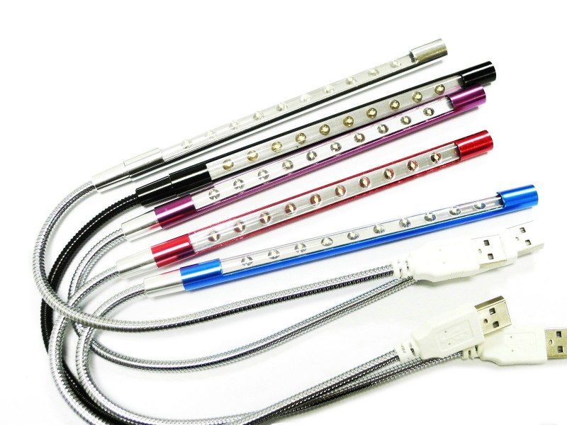BTY USB-10燈/LED鋁合金金屬軟管燈 電腦鍵盤燈、批發・進口・工廠・代買・代購