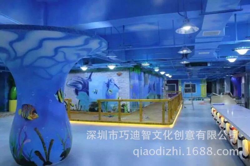 3D海洋館壁畫海洋館墻繪大型3D壁畫手繪隱形壁畫彩繪3D熒光壁畫工廠,批發,進口,代購