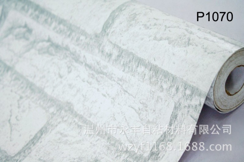 愛花牌PVC墻紙紋墻紙 3D立體背景壁紙 PVC壓紋灰磚素色墻紙工廠,批發,進口,代購
