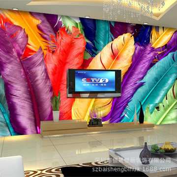 熱銷爆款超級3D立體電視背景墻 大型客廳臥室壁紙壁畫 童話世界批發・進口・工廠・代買・代購
