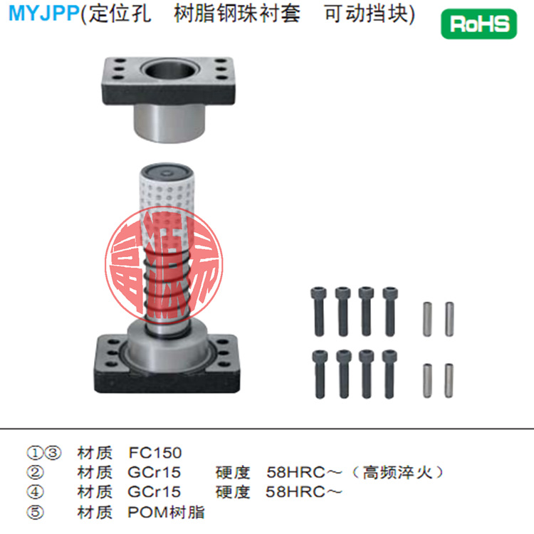 廠傢直銷米思米標準MYJPP獨立導柱25*180多款可選工廠,批發,進口,代購