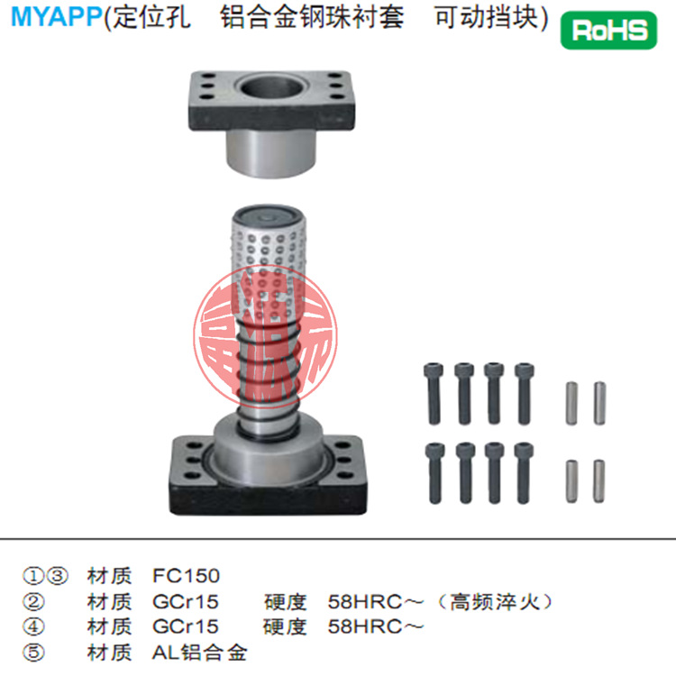 廠傢直銷獨立導柱米思米標準MYAP獨立導柱30*140多款可選工廠,批發,進口,代購