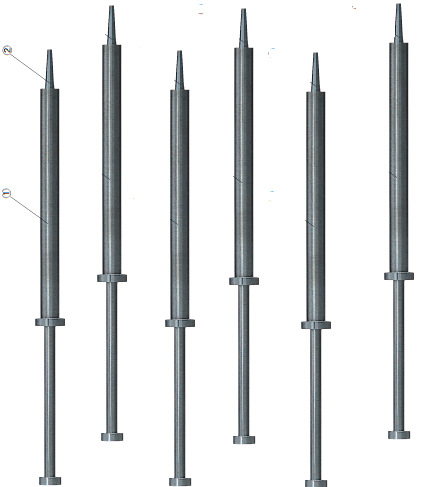 定製高速鋼SKH51直推管&一階中心銷組件 ESV-S-口工廠,批發,進口,代購