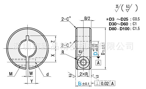 供應1074固定環開口型SCS30-15 鋁合金固定環工廠,批發,進口,代購