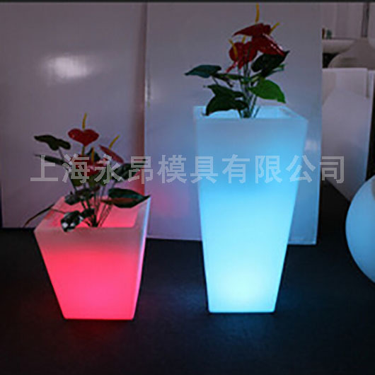 供應滾塑高品質LED裝飾發光花盆模具、LED花盆、滾塑塑料發光花盆工廠,批發,進口,代購