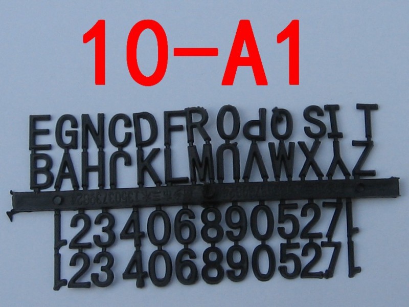 10-A1 鑄造模具木模用塑料數字、字母 字標貼字 字碼字號字頭工廠,批發,進口,代購