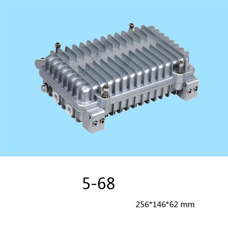 5-68壓鑄鋁防水盒殼體精密放大器外殼線路放大器外殼256*146*62工廠,批發,進口,代購