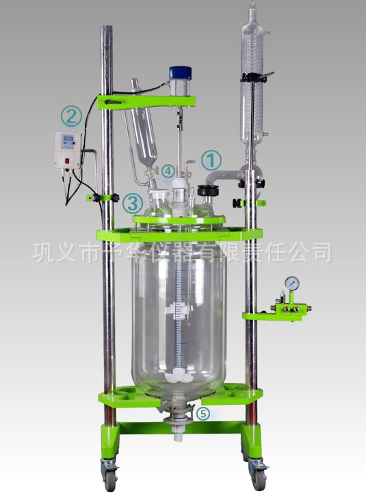 50L變頻調速雙層/三層玻璃反應釜 安全可靠耐腐蝕 無污染 無積液工廠,批發,進口,代購