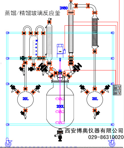 找中試生產精餾玻璃反應釜-西安博奧工廠,批發,進口,代購