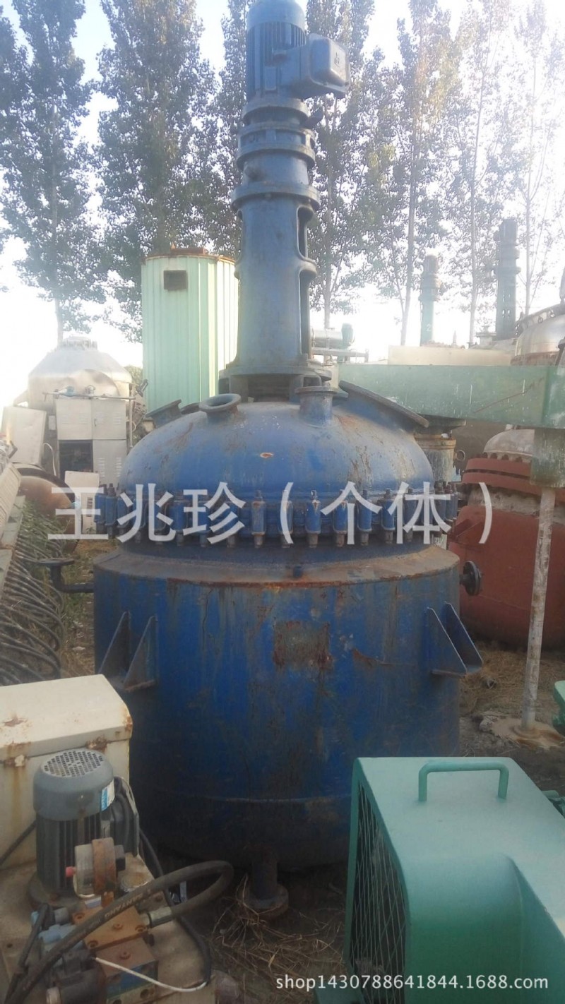 供應二手一噸電加熱搪瓷反應釜哪裡買工廠,批發,進口,代購