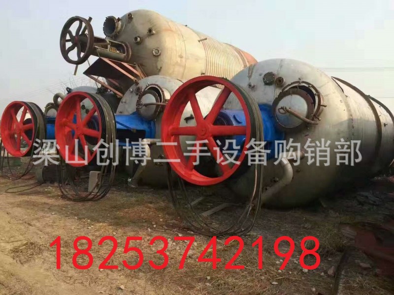 新進一批二手反應釜 2噸不銹鋼反應釜 二手電加熱反應釜工廠,批發,進口,代購