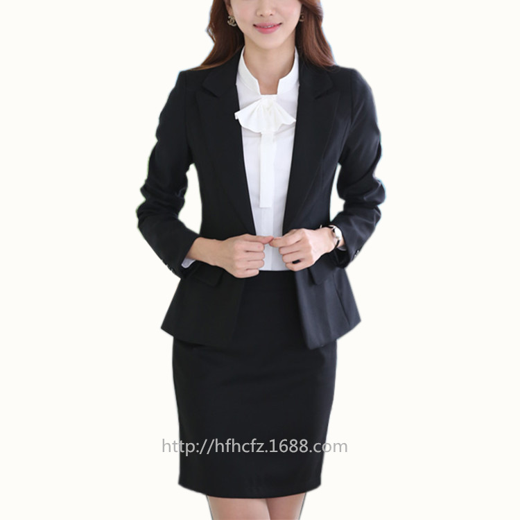 定做職業套裙 女韓版時尚職業裝女西裝套裝職業套裙 來料加工定做批發・進口・工廠・代買・代購