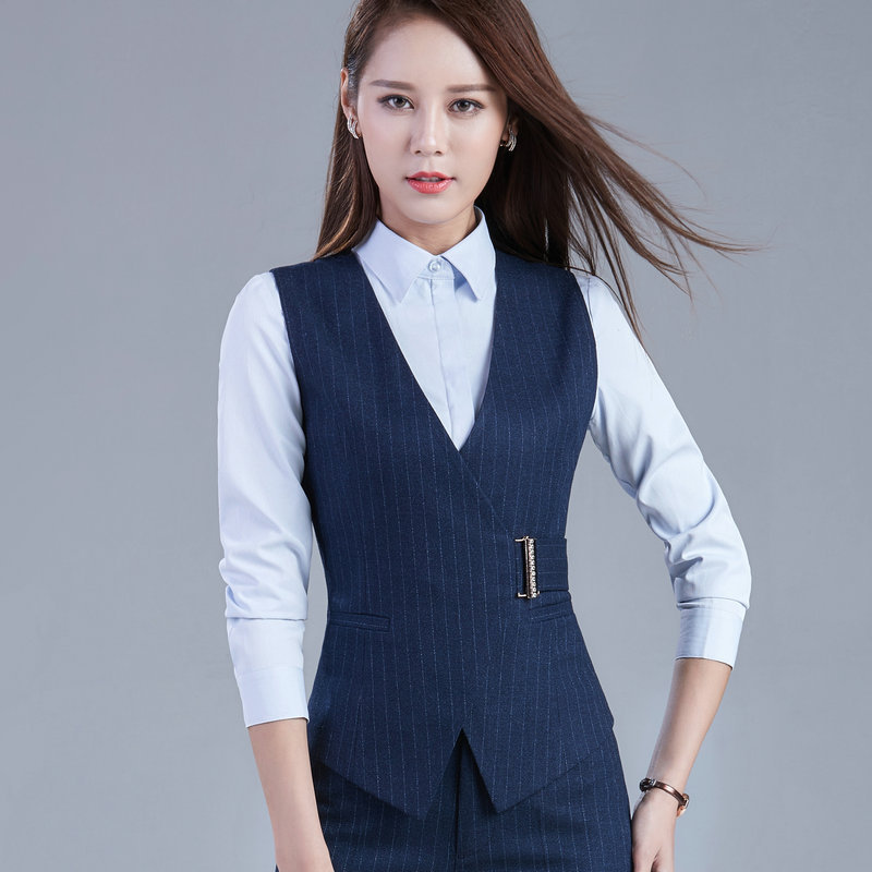 2017新款韓版高檔時尚職業馬甲女士套裙大碼工作服免費代理 A506工廠,批發,進口,代購