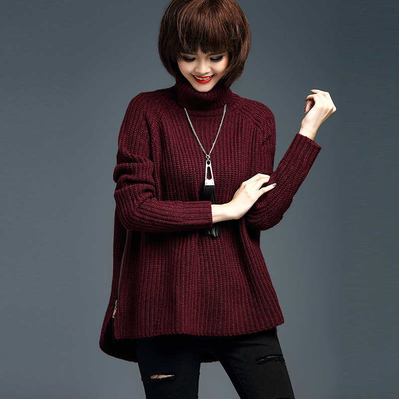 2016秋冬季新款歐美純色高領毛衣女式時尚羊毛針織打底衫一件代發批發・進口・工廠・代買・代購