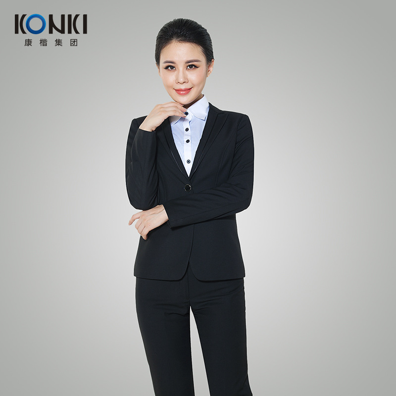 【KONKI】 女式西裝兩粒扣修身氣質OL職業兩件套批發・進口・工廠・代買・代購