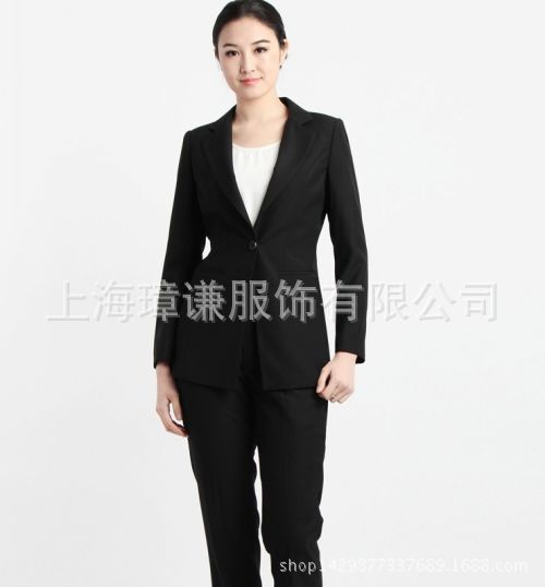 OL時尚職業裝工作服長袖麵試職業套裝女西服工廠,批發,進口,代購