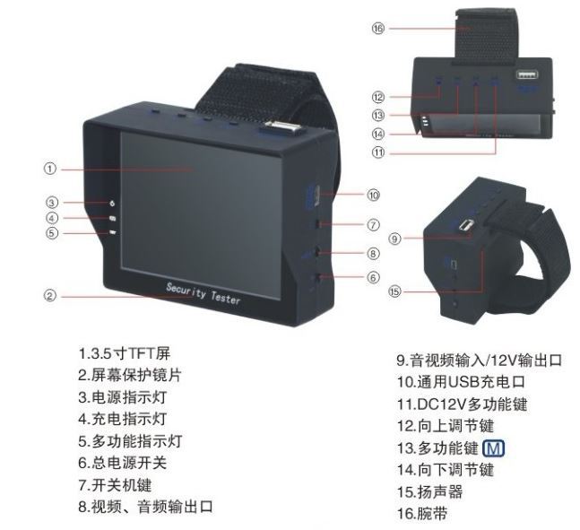 安防工程寶 AT-4000 視訊監控測試機 可換電池 工程寶工廠,批發,進口,代購
