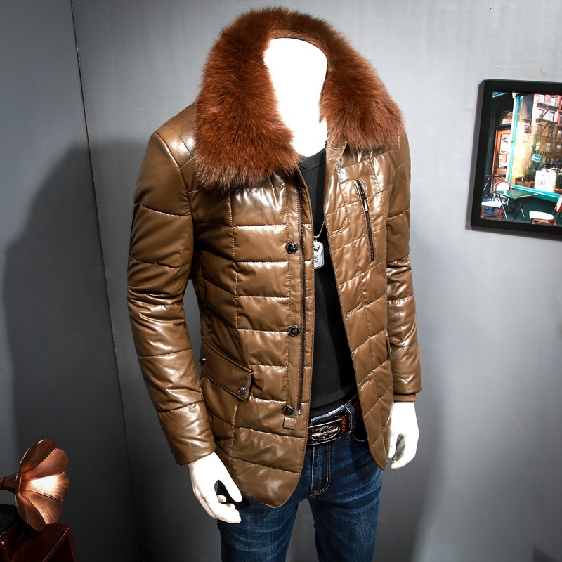 微信男裝代理 16年冬季男士加厚高端品質水貂皮外套 保暖工廠,批發,進口,代購