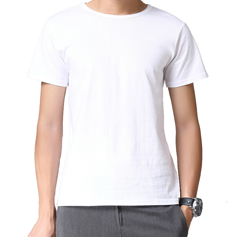 男士韓版純棉圓領空白t恤 純色短袖團體廣告DIY文化衫批發工廠,批發,進口,代購