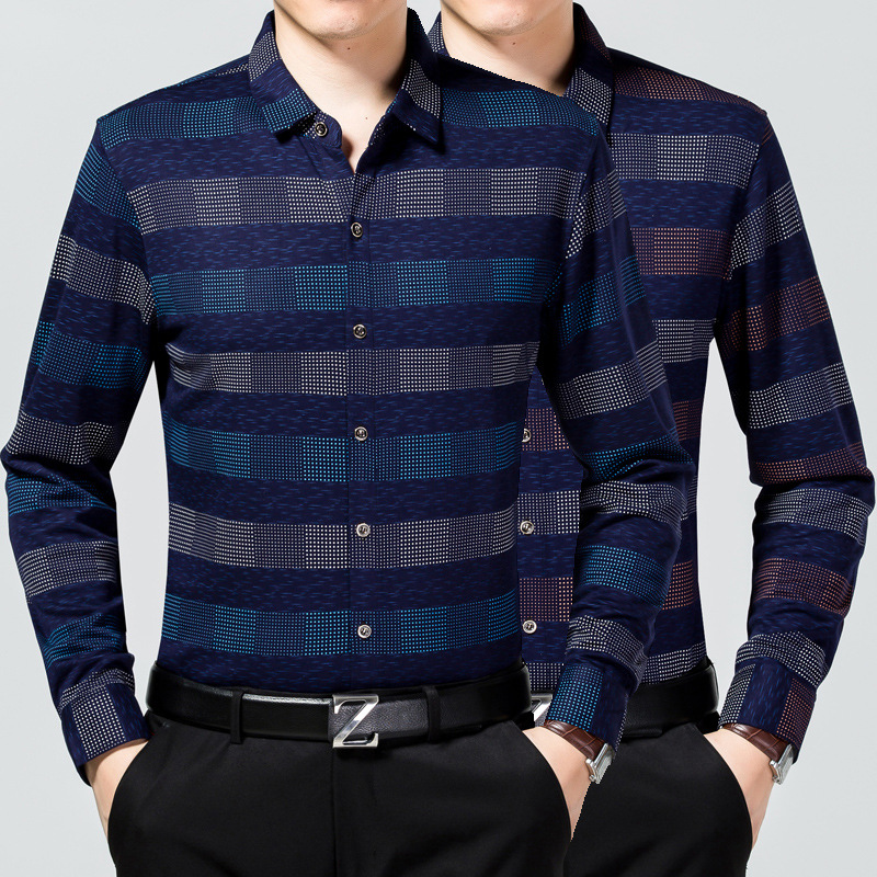 2016男式長袖襯衫爆款休閒潮流男裝男士格子品牌襯衫一件代發批發工廠,批發,進口,代購