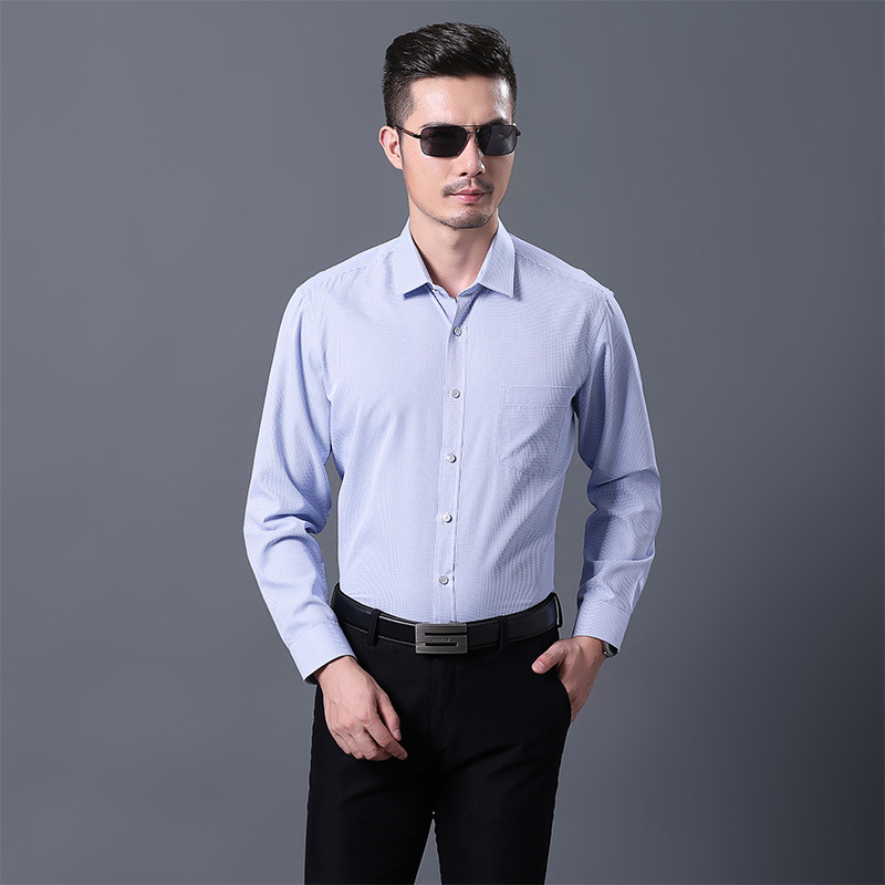 2016年男士純色商務純棉長袖襯衫  精品盒裝襯衫 64512工廠,批發,進口,代購