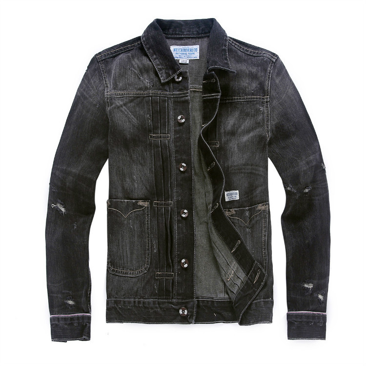 廠傢直銷 一件代發 2015秋冬牛仔男夾克 工裝兩色可選 特價工廠,批發,進口,代購