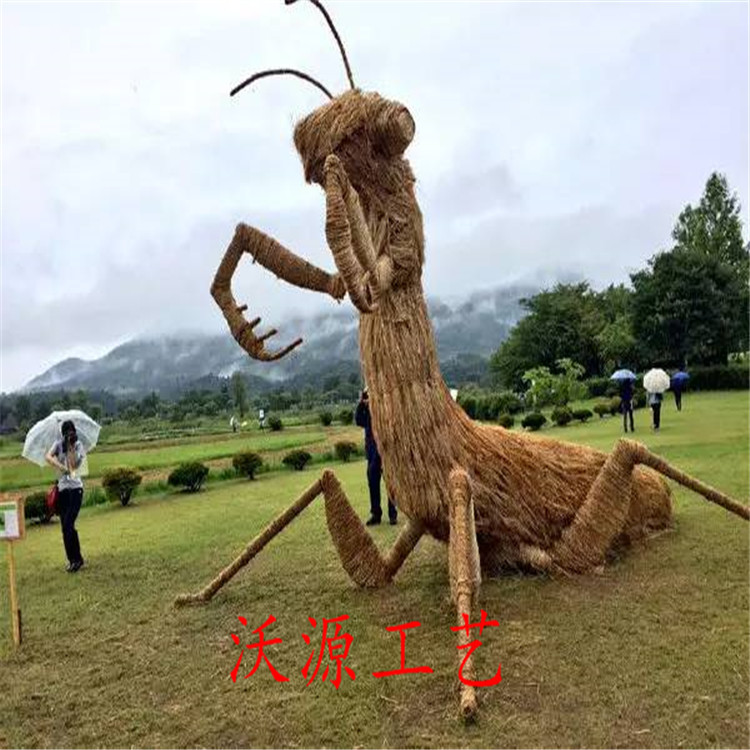 稻草藝術稻草人工藝品製作 草繩草簾 景區定做稻草卡通人物動物工廠,批發,進口,代購