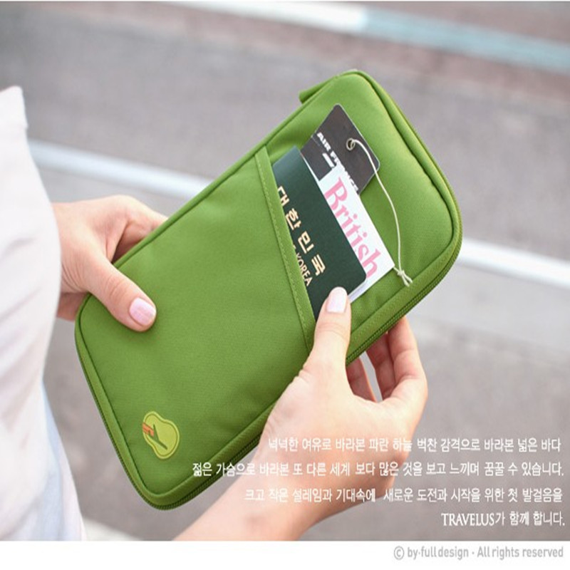 廠傢直銷 韓國多功能長款票夾 印刷卡包 旅行收納護照證件包工廠,批發,進口,代購