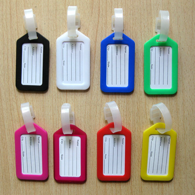 塑料pp行李牌 吊牌 旅行箱托運牌 登機牌 10色 可定做定製印LOGO工廠,批發,進口,代購