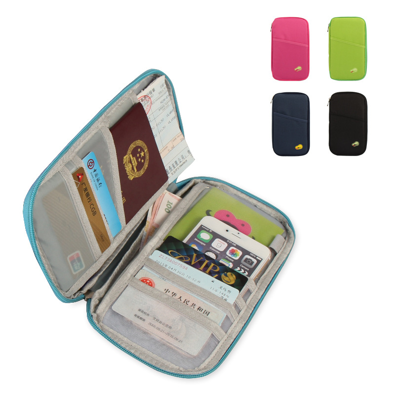 韓國旅行出國多功能身份證護照包 旅遊錢包卡包防盜證件袋長款批發・進口・工廠・代買・代購