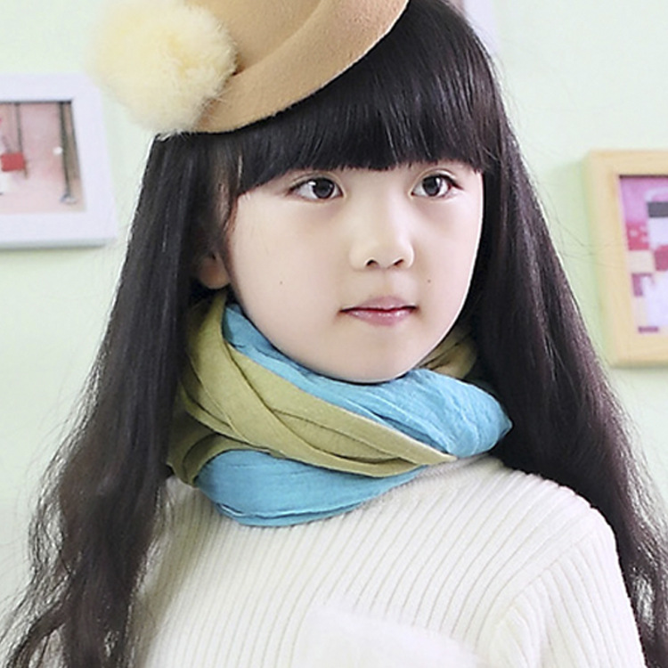兒童韓版糖果色圍巾 優質巴黎紗柔軟舒適兒童圍巾圍脖工廠,批發,進口,代購