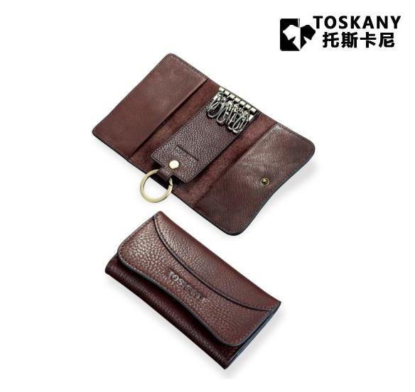 托斯卡尼 男士商務休閒鑰匙包頭層牛皮鑰匙掛勾皮包TL66032工廠,批發,進口,代購