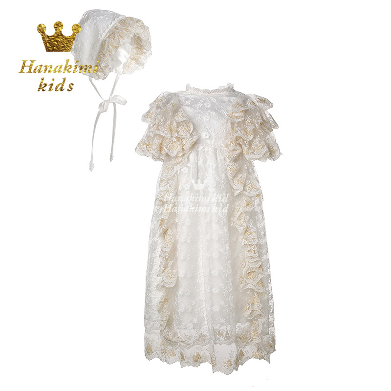 英國Hanakimi品牌童裝兒童手工純色蝴蝶結簡約洗禮服XLF16002批發・進口・工廠・代買・代購
