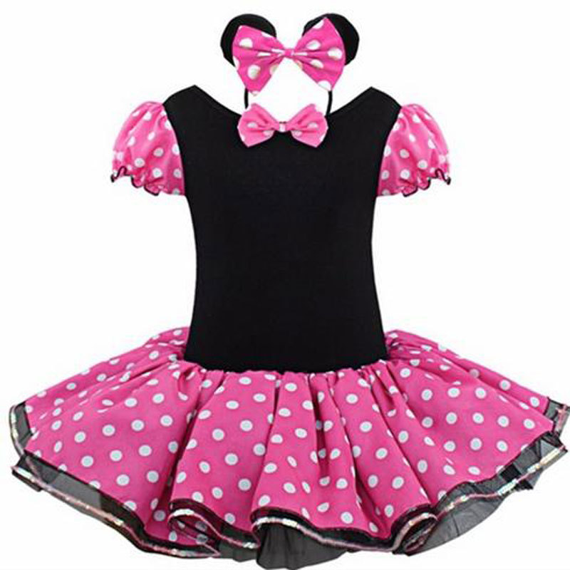 批發Minnie米妮兒童聖誕表演服女童舞蹈裙 圓點卡通動物服童裝工廠,批發,進口,代購