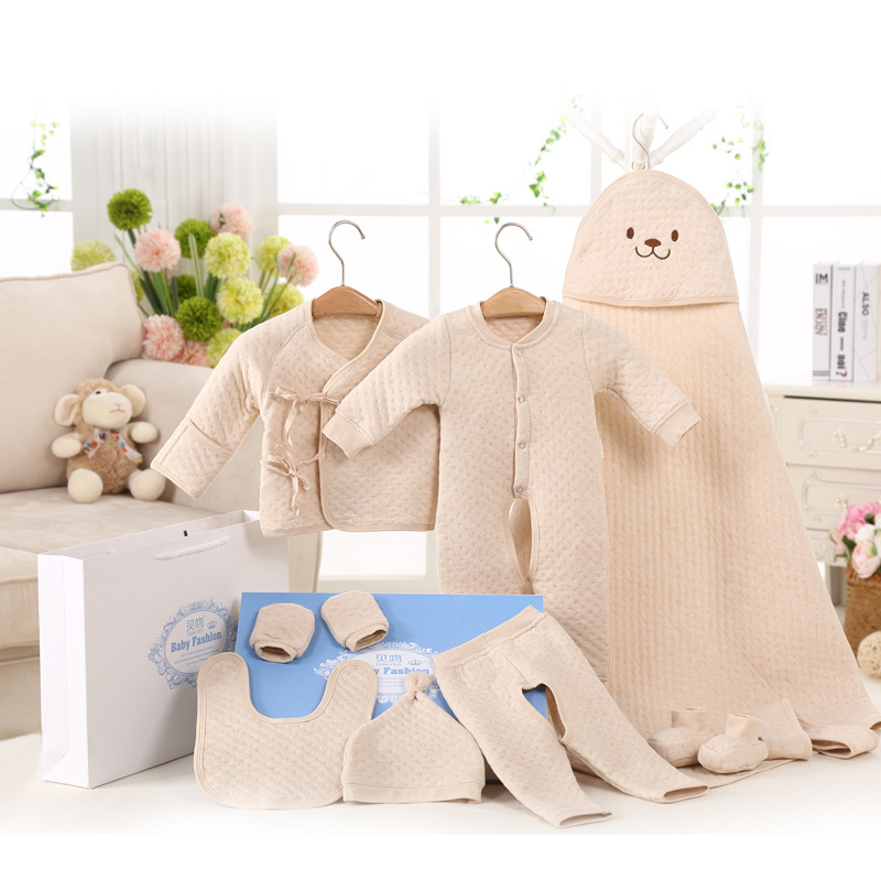 禮盒天然有機彩棉嬰兒服飾新生兒服飾禮盒B1021批發・進口・工廠・代買・代購
