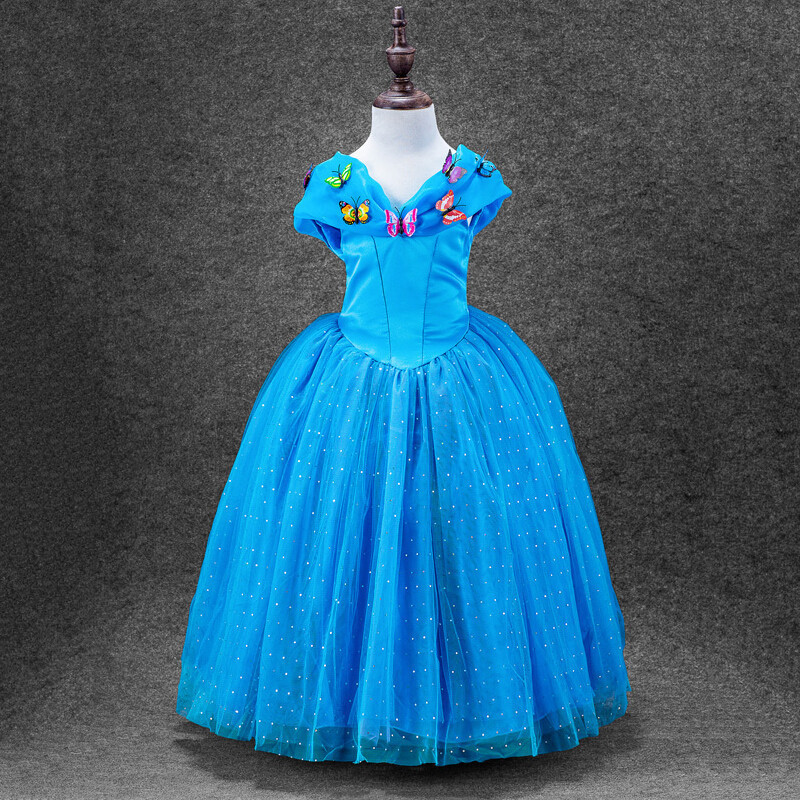 一件發 灰姑娘Cinderella女童禮服裙公主裙 仙蒂 蓬蓬裙連衣裙子工廠,批發,進口,代購