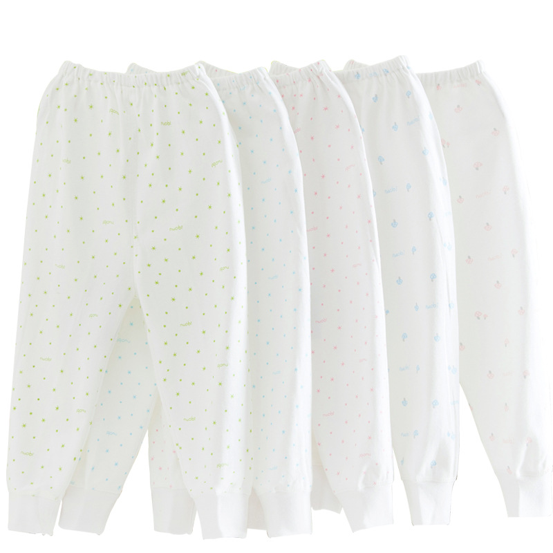 【兩條裝】四季嬰兒純棉單褲新生兒開檔褲寶寶保暖褲嬰兒衣服批發・進口・工廠・代買・代購
