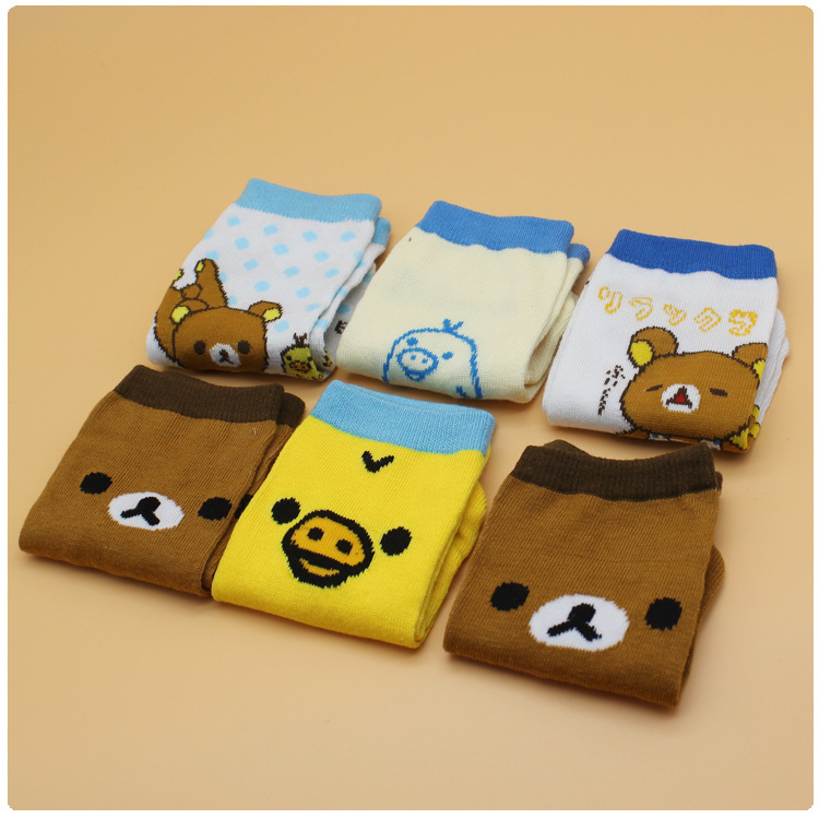 日式兒童襪 冬季嬰兒襪 可愛卡通圖案男童女童無跟襪  2-8歲工廠,批發,進口,代購